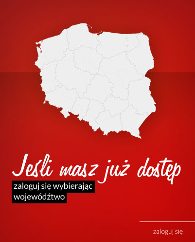 Jeśli masz już dostęp, zaloguj się wybierając województwo